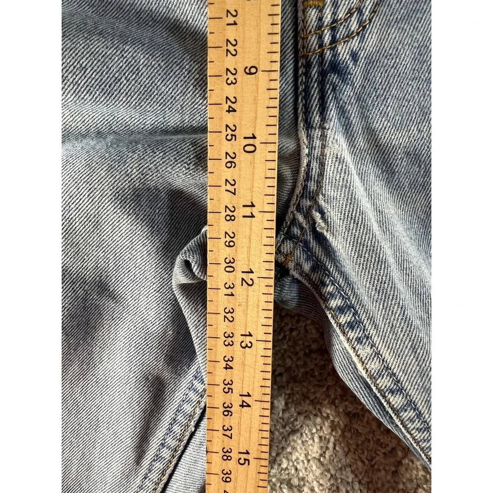 Vintage Y2k 2002 Levis 505 Regular Fit Straight Leg Light Wash Jeans 33x32